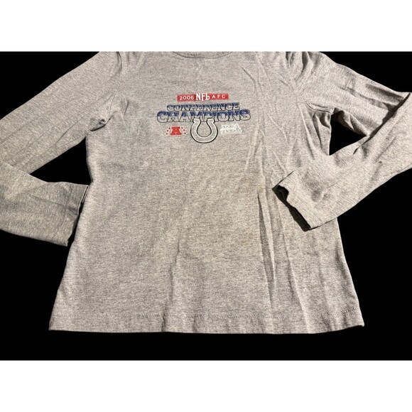 Vintage 2006 indianapolis Colts Shirt NFL NFC Conference Champions Long Sleeve M - Picture 7 of 8